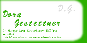 dora gestettner business card